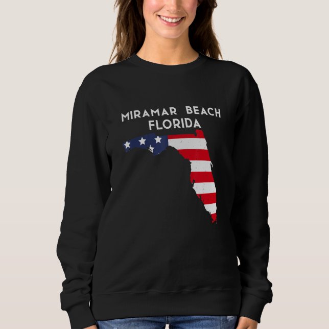 Miramar Beach Florida USA State America Travel Flo Sweatshirt (Front)