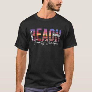 Miramar Beach Palm Trees Beach Florida Vacation Fa T-Shirt