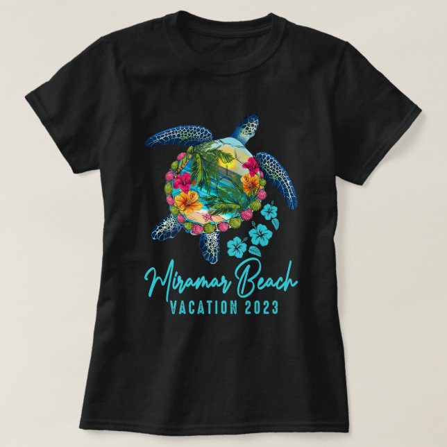 Miramar Beach Sea Turtle Florida Family Vacation 2 T-Shirt (Design Front)