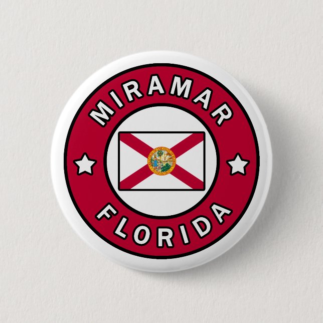 Miramar Florida 6 Cm Round Badge (Front)