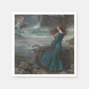 Miranda (by John William Waterhouse) Napkin