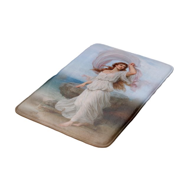 Miranda by Thomas Francis Dicksee Bath Mat (Angled)