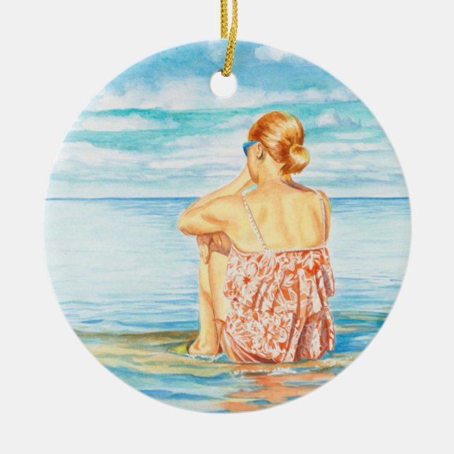 Miranda Ceramic Tree Decoration (Front)