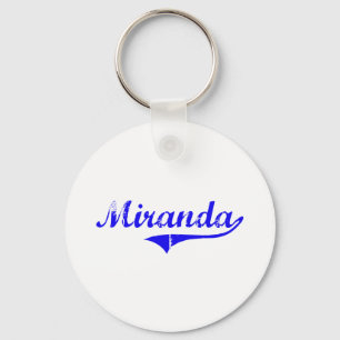 Miranda Surname Classic Style Key Ring