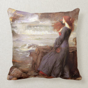 Miranda -- The Tempest by John William Waterhouse Cushion