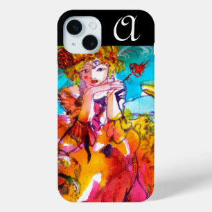 MIRANDOLINA Venetian Carnival Masks Monogram iPhone 15 Mini Case