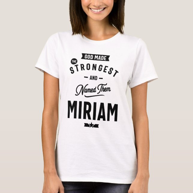 Miriam Personalised Name Birthday Gift T-Shirt (Front)