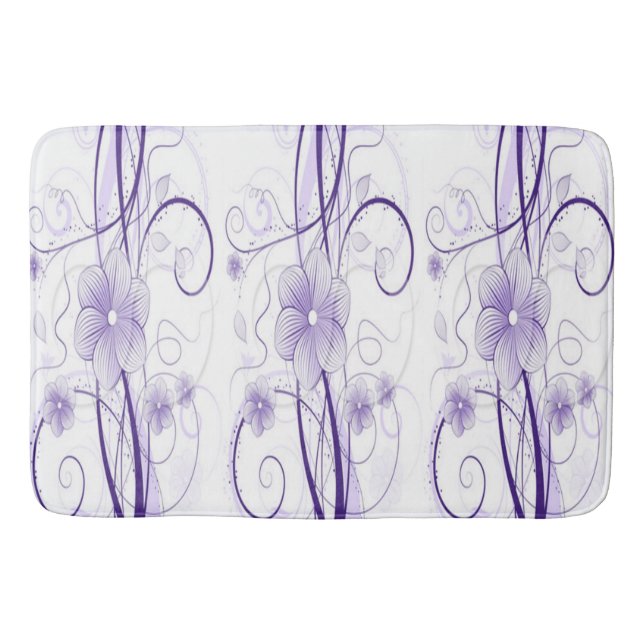Miriam Purple Bath Mat (Front)