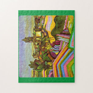 Miro, Prades The Village, Painting Jigsaw Puzzle