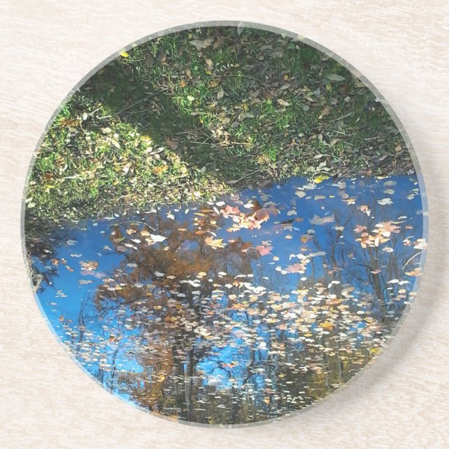 Miroir Mirror Autumn round coaster (Front)