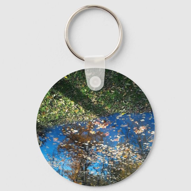 Miroir Mirror Autumn Round Keychain (Front)