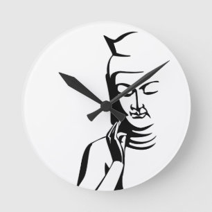 Miroku Bosatsu (Maitreya Bodhisattva) Round Clock