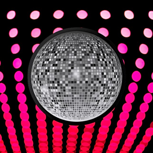Mirror ball   3 cm round badge (Creator Uploaded)