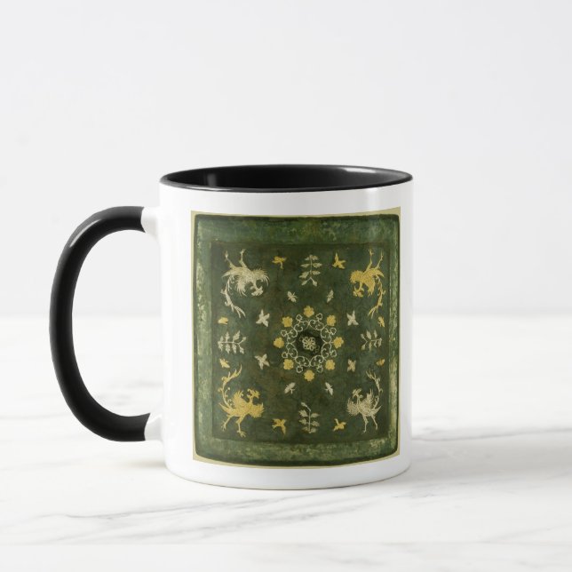 Mirror, bronze with lacquered back mug (Left)