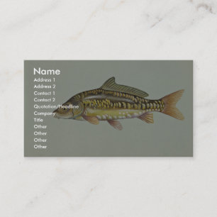 Mirror carp business card