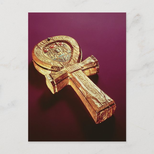 Mirror case in the form of an ankh 2 postcard (Front)