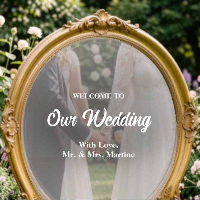Mirror Decal - DIY Wedding Decoration (Wedding DIY Mirror Decal Sticker)