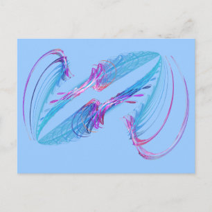 Mirror feathers postcard
