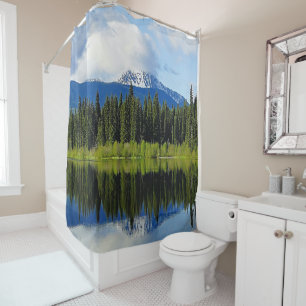Mirror Image Shower Curtain