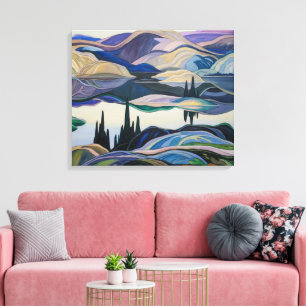 Mirror Lake Franklin Carmichael Canvas Print