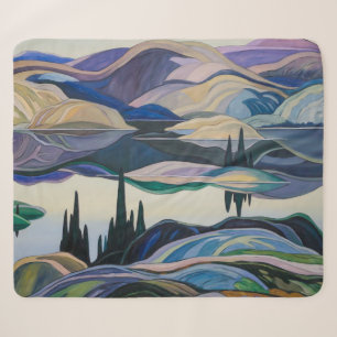 Mirror Lake Franklin Carmichael Sherpa Blanket