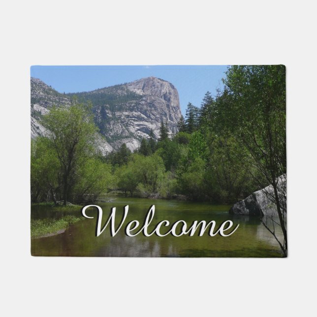 Mirror Lake I in Yosemite National Park Doormat (Front)