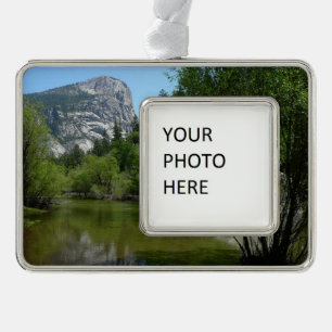 Mirror Lake I in Yosemite National Park Silver Plated Framed Ornament