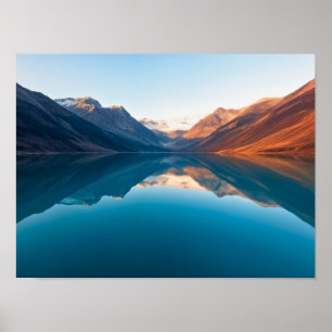Mirror Lake in the Mountains Poster