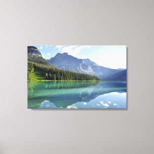 Mirror Lake – Mountain Reflection Calm Canvas Print