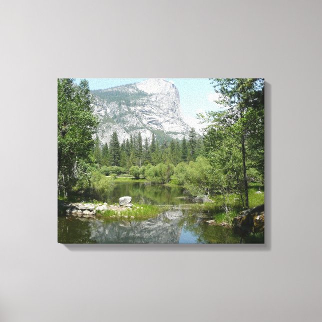 Mirror Lake View in Yosemite National Park Canvas Print (Front)