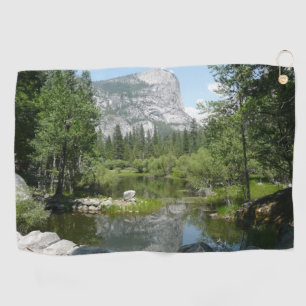 Mirror Lake View in Yosemite National Park Golf Towel