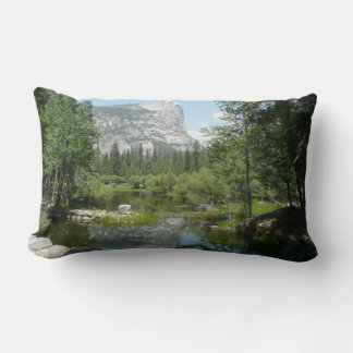 Mirror Lake View in Yosemite National Park Lumbar Cushion