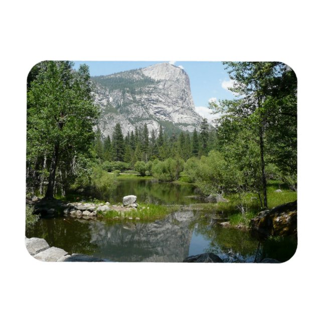 Mirror Lake View in Yosemite National Park Magnet (Horizontal)