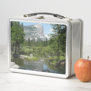 Mirror Lake View in Yosemite National Park Metal Lunch Box