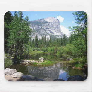 Mirror Lake View in Yosemite National Park Mouse Pad
