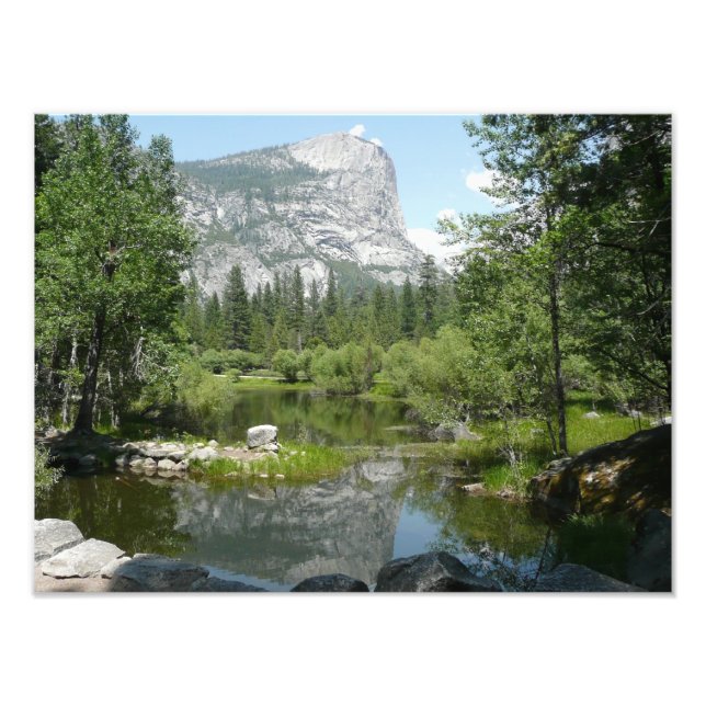 Mirror Lake View in Yosemite National Park Photo Print (Front)