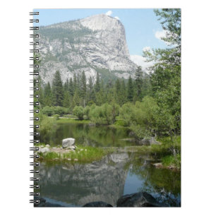 Mirror Lake View in Yosemite National Park Spiral Notebook