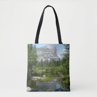 Mirror Lake View in Yosemite National Park Tote Bag