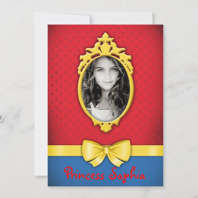 Mirror, Mirror on the wall princess Invitation (Front)