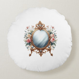 mirror round cushion