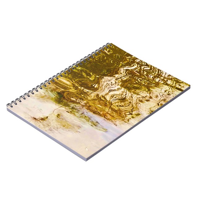Mirror Water Gold Notebook  (Left Side)