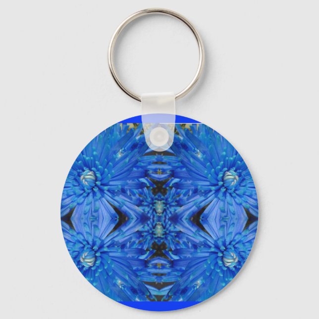 Mirrored big blue Keychain (Front)