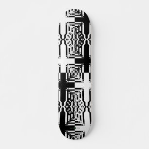 Mirrored Bits Grid Skateboard