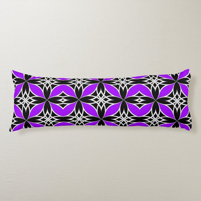 Mirrored Celtic ( Flutterby Purple ) Body Cushion (Front)