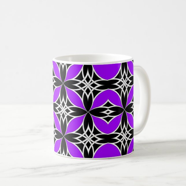 Mirrored Celtic ( Flutterby Purple ) Coffee Mug (Front Right)