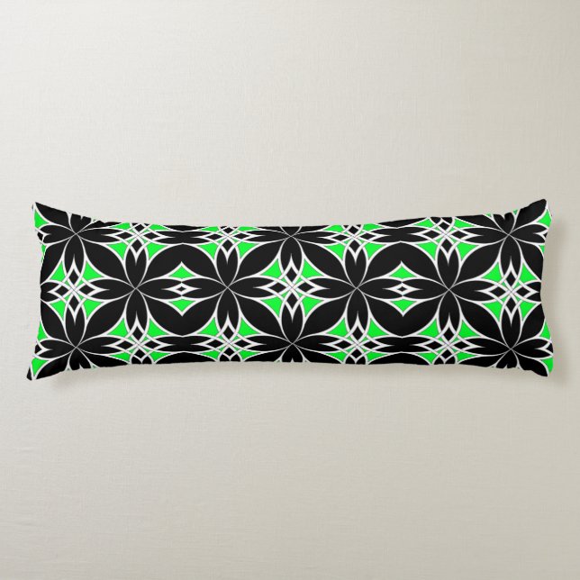 Mirrored Celtic ( Green ) Body Cushion (Front)