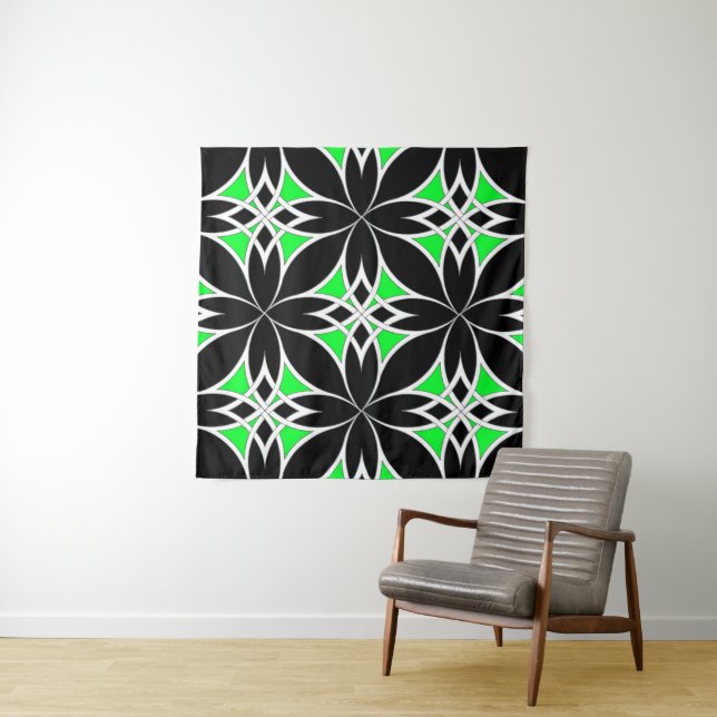 Mirrored Celtic ( Green ) Tapestry (In Situ)