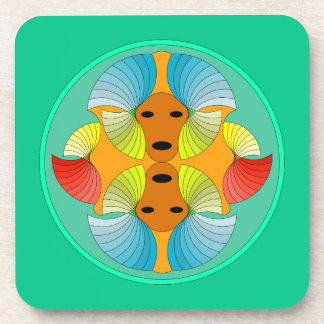 Mirrored Faces Coasters