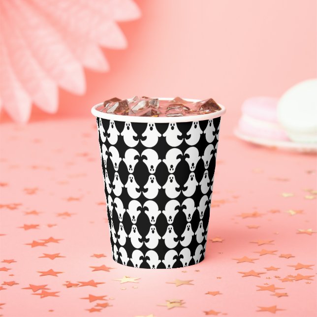 Mirrored Ghost Pattern Paper Cup (Insitu)