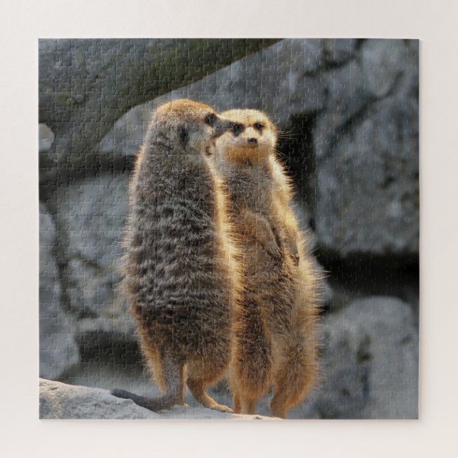 Mirrored Meerkats Jigsaw Puzzle (Vertical)